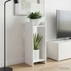 Augalų stovas 2 pcs Baltas 30 x 30 x 80 cm Dirbtinė mediena