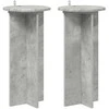Augalų stovas 2 pcs Betono pilka 29,5 x 29,5 x 60 cm