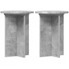 Augalų stovas 2 pcs Betono pilka Ø29,5 x 40 cm Apdirbta mediena