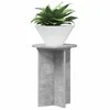 Augalų stovas 2 pcs Betono pilka Ø29,5 x 40 cm Apdirbta mediena