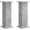 Augalų stovas 2 pcs Betono pilka 30,5 x 30 x 80,5 cm