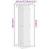 Augalų stovas 2 pcs Betono pilka 30,5 x 30 x 100,5 cm