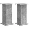 Augalų stovas 2 pcs Betono pilka 30,5 x 30 x 60,5 cm