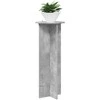 Augalų stovas 2 pcs Betono pilka Ø40 x 100 cm Apdirbta mediena