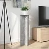 Augalų stovas 2 pcs Betono pilka Ø40 x 100 cm Apdirbta mediena