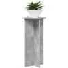 Augalų stovas 2 pcs Betono pilka 40 x 40 x 80 cm
