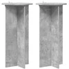 Augalų stovas 2 pcs Betono pilka 40 x 40 x 80 cm