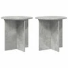 Augalų stovas 2 pcs Betono pilka 40 x 40 x 40 cm