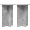Augalų stovas 2 pcs Betono pilka Ø40 x 60 cm Apdirbta mediena
