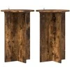 Augalų stovas 2 pcs Dūminio ąžuolo Ø40 x 60 cm Apdirbta mediena