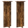 Augalų stovas 2 pcs Dūminio ąžuolo Ø40 x 100 cm