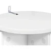 Augalų stovas 2 pcs Itin blizgi balta 29,5 x 29,5 x 60 cm