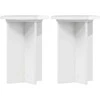Augalų stovas 2 pcs Itin blizgi balta Ø29,5 x 40 cm