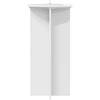 Augalų stovas 2 pcs Itin blizgi balta 40 x 40 x 80 cm