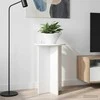 Augalų stovas 2 pcs Itin blizgi balta Ø40 x 60 cm