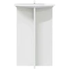 Augalų stovas 2 pcs Itin blizgi balta Ø40 x 60 cm