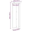 Augalų stovas 2 pcs Itin blizgi balta Ø40 x 100 cm