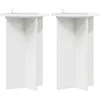 Augalų stovas 2 pcs Itin blizgi balta Ø40 x 60 cm