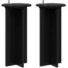 Augalų stovas 2 pcs Juoda 29,5 x 29,5 x 60 cm Apdirbta mediena