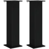 Augalų stovas 2 pcs Juoda 30,5 x 30 x 100,5 cm Apdirbta mediena
