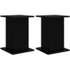 Augalų stovas 2 pcs Juoda 30,5 x 30 x 43 cm Apdirbta mediena