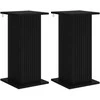 Augalų stovas 2 pcs Juoda 30,5 x 30 x 60,5 cm Apdirbta mediena