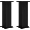 Augalų stovas 2 pcs Juoda 30,5 x 30 x 80,5 cm Apdirbta mediena