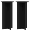 Augalų stovas 2 pcs Juoda 40 x 40 x 80 cm Apdirbta mediena