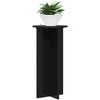 Augalų stovas 2 pcs Juoda 40 x 40 x 80 cm Apdirbta mediena