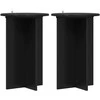 Augalų stovas 2 pcs Juoda Ø40 x 60 cm Apdirbta mediena