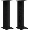 Augalų stovas 2 pcs Juodas Ąžuolas 25 x 25,5 x 80,5 cm