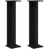 Augalų stovas 2 pcs Juodas Ąžuolas 25 x 25,5 x 100,5 cm