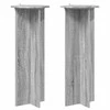 Augalų stovas 2 pcs Pilka sonoma ąžuolo Ø40 x 100 cm