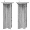 Augalų stovas 2 pcs Pilka sonoma ąžuolo 29,5 x 29,5 x 60 cm