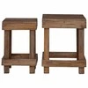 Augalų stovas 2 pcs Ruda 70 x 11 x 27 cm Mahogany Medis