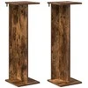 Augalų stovas 2 pcs Rūkytas Ąžuolas 25 x 25,5 x 80,5 cm