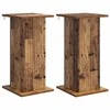 Augalų stovas 2 pcs Sendintos medienos 30,5 x 30 x 60,5 cm
