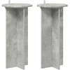 Augalų stovas 2 vnt. Betono pilka 29,5 x 29,5 x 60 cm