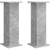 Augalų stovas 2 vnt. Betono pilka 30,5 x 30 x 80,5 cm