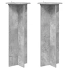 Augalų stovas 2 vnt. Betono pilka Ø40 x 100 cm Apdirbta mediena
