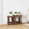 Augalų stovas 2 vnt. Ruda 70 x 11 x 27 cm Mahogany Medis