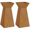 Stulpinis sodinukas 2 pcs Sidabro 35 x 35 x 73 cm
