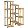 Augalų stovas Balta 85 x 30 x 114,5 cm Kietos akacijos mediena