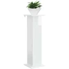 Augalų stovas Itin blizgi balta 30,5 x 30 x 100,5 cm