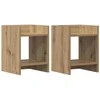 Augalų stovas su lentyna 2 pcs Amatinė Ąžuolas 30 x 30 x 40 cm