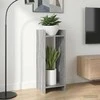 Augalų stovas su lentyna 2 pcs Pilka Sonoma 30 x 30 x 80 cm