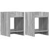 Augalų stovas su lentyna 2 pcs Pilka Sonoma 30 x 30 x 40 cm