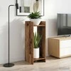 Augalų stovas su lentyna 2 pcs Senas medis 30 x 30 x 80 cm