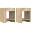 Augalų stovas su lentyna 2 pcs Sonoma ąžuolas 30 x 30 x 40 cm