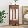 Augalų stovas su stalčių Ruda 30 x 30 x 80 cm Mahogany Medis